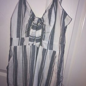 Tillys Striped Romper “sky and sparrow” brand